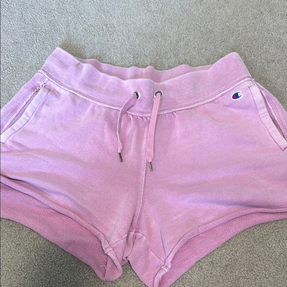 Vintage Champion Pink Athletic Shorts Elastic Waist